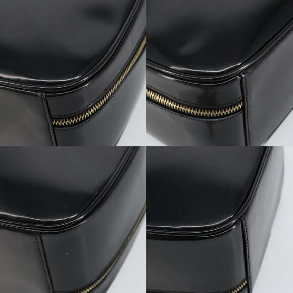 GUCCI Bamboo Hand Bag Enamel Black Gold 000 3270 000 3270 - Picture 10 of 12